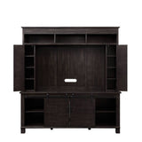 Apison Farmhouse Entertainment Center with LED Electric Fireplace