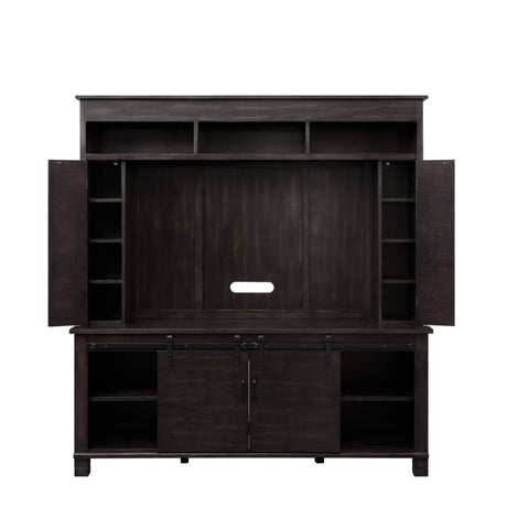 Apison Farmhouse Entertainment Center with LED Electric Fireplace