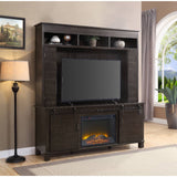 Apison Farmhouse Entertainment Center with LED Electric Fireplace