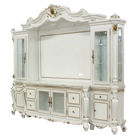 Picardy Entertainment Center, Fireplace, Mirror & Bench