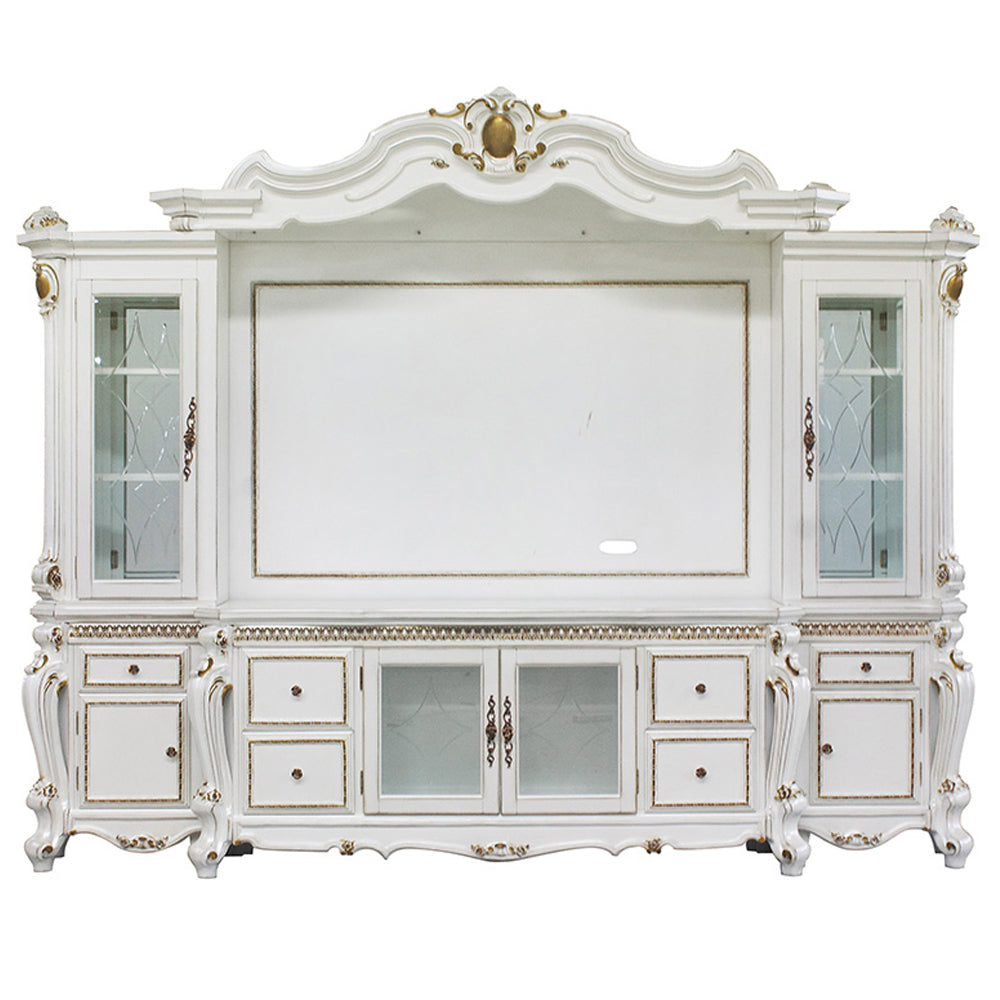Picardy Entertainment Center, Fireplace, Mirror & Bench