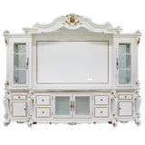 Picardy Entertainment Center, Fireplace, Mirror & Bench