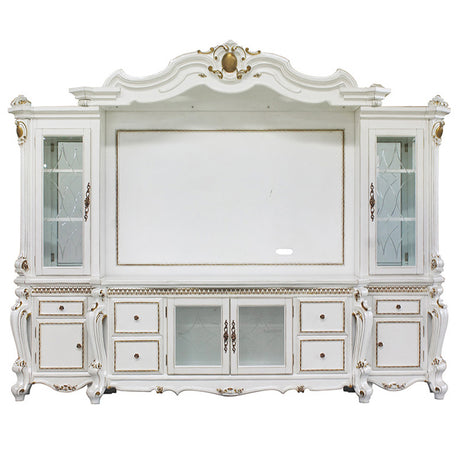 Picardy Entertainment Center, Fireplace, Mirror & Bench