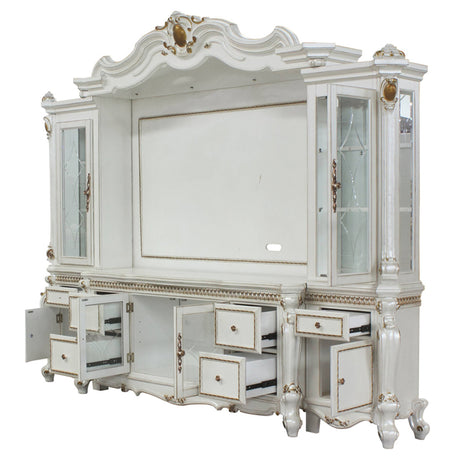Picardy Entertainment Center, Fireplace, Mirror & Bench