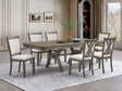 Zara Light Gray 7-Piece Dining Set — collection view; check selected pieces