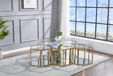Coffee Table in Gold - side view
