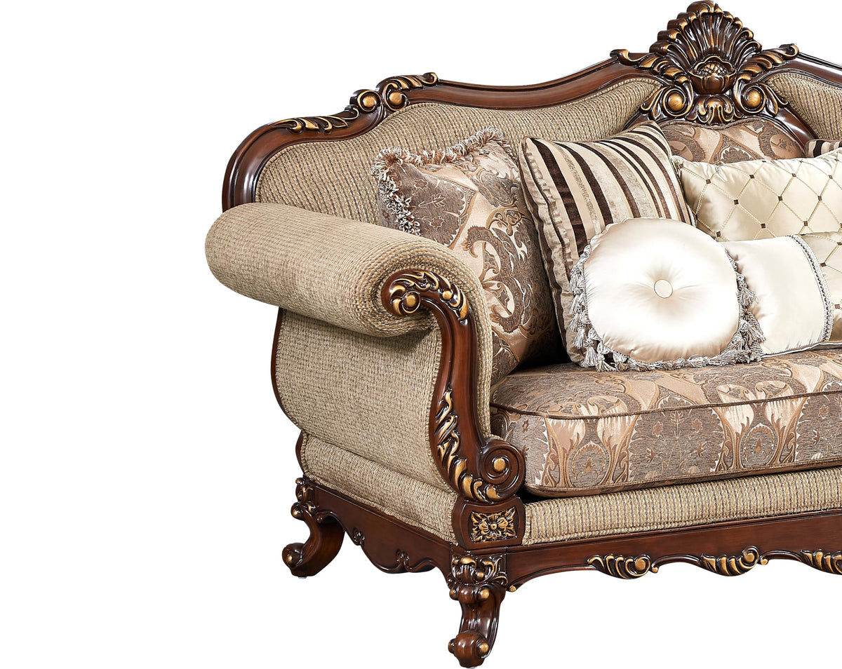 Madelyn 3-Piece Traditional Regal Living Room Set – 94" Sofa, 78" Loveseat & 30" Arm Chair in… - front view