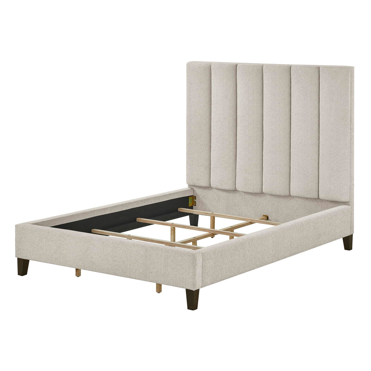 Talero Modern Upholstered California King Platform Bed Frame - side view