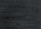 Terra 59" Transitional Round Dining Table with Pedestal Base in Ebony Black - back view