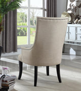 Audrey Fabric Accent Chair in Beige - detail view
