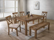 Janet Transitional Wood Dining Chairs - front view