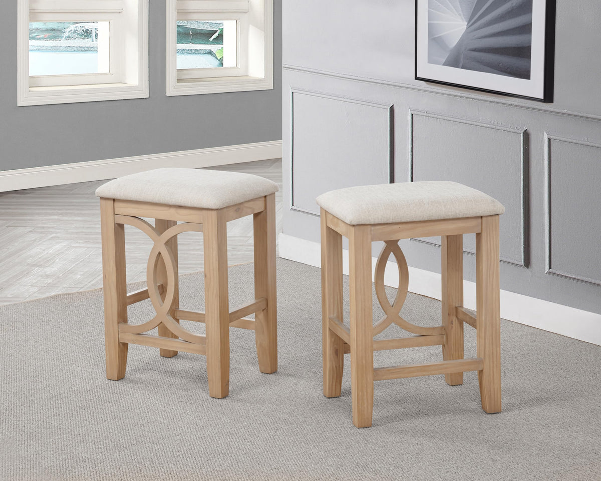 Dappelle 57" Mid-Century Modern 3-Piece Pub Dining Set - detail view