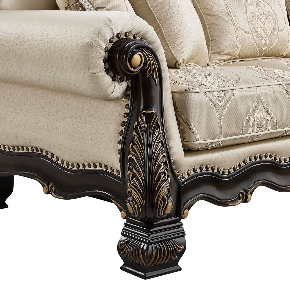 Tlerra Victorian Classic Living Room Sofa - back view