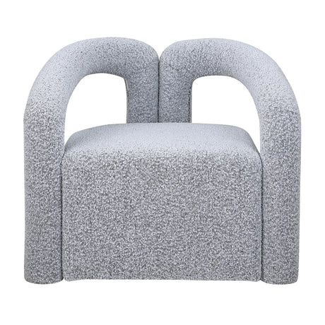 Addie Accent Chair in Grey - detail view