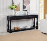 Delphina 63" Rectangular Transitional Console Table - front view