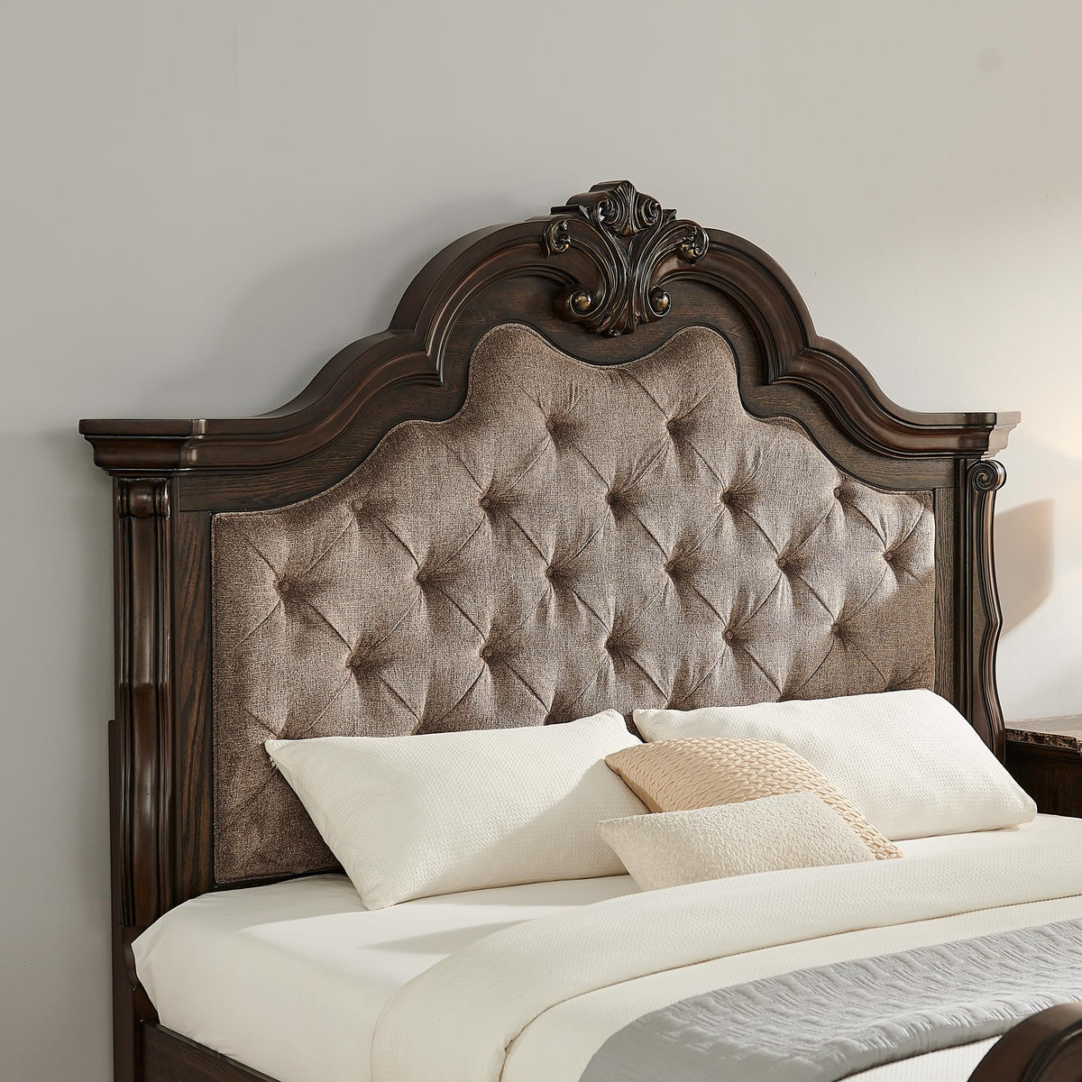 Belvedere 86" Eastern King Platform Wood Bed Frame - front view