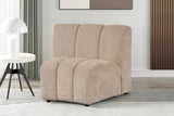 Sullessa Modern Modular Armless Living Room Chair in Camel - detail view