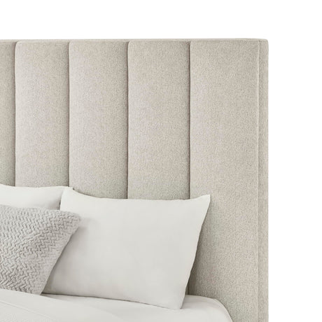 Talero Modern Upholstered California King Platform Bed Frame - detail view