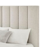 Talero Modern Upholstered Eastern King Platform Bed Frame - detail view