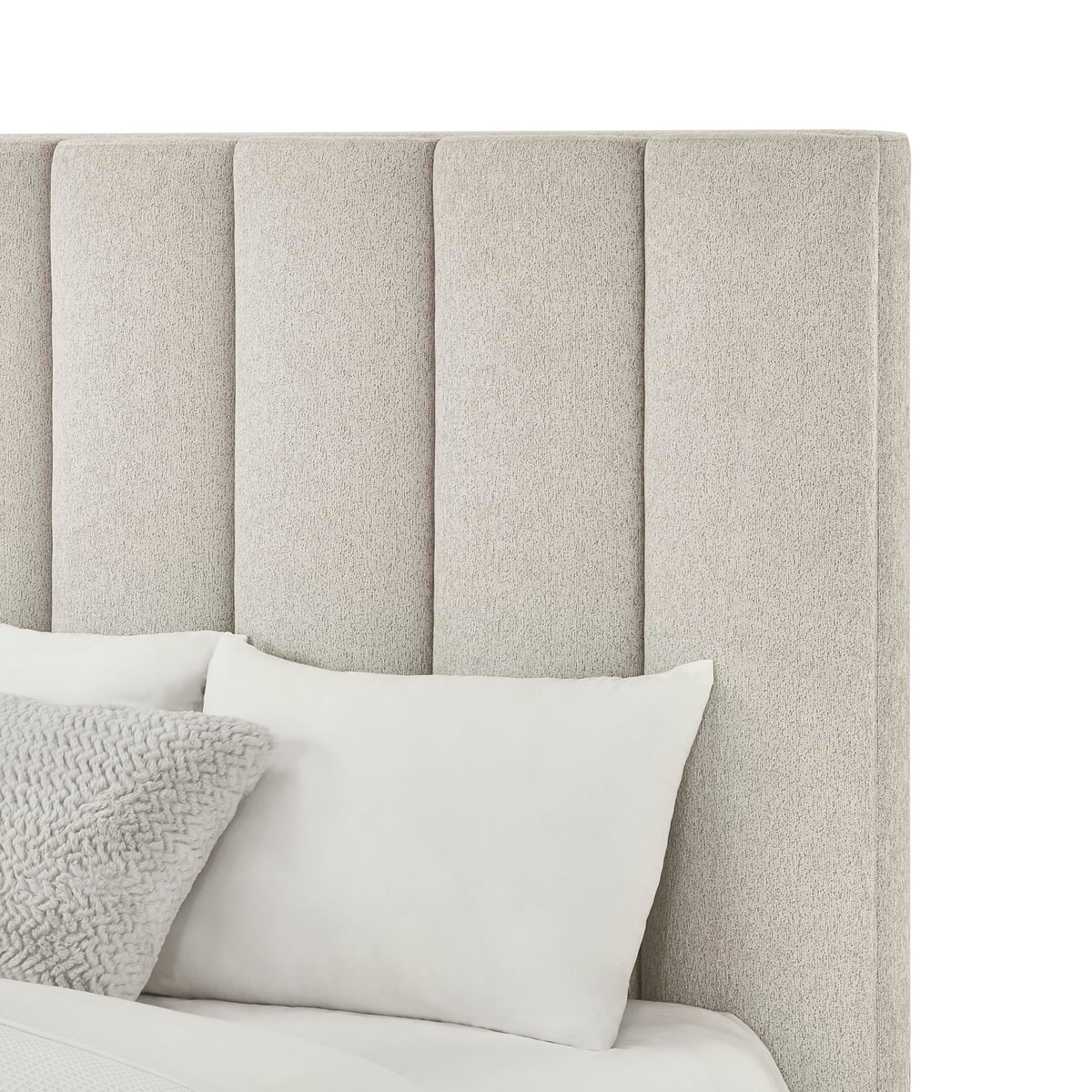 Talero Modern Upholstered Queen Platform Bed Frame - detail view