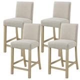 Corondo Square Mid-Century Modern 5-Piece Counter Height Set - front view