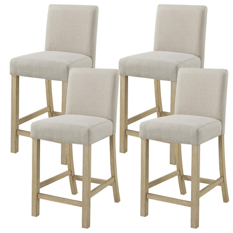 Corondo Square Mid-Century Modern 5-Piece Counter Height Set - front view