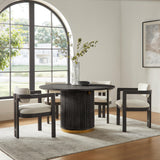 Tappelle Mid-Century Modern Dining Arm Chair - front view