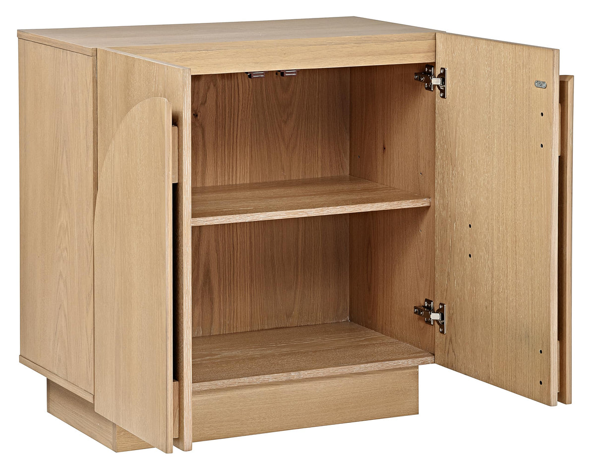 Questa 2-Door Cabinet in Light Oak