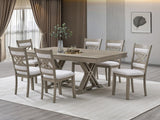 Marlowe Weathered Gray 7-Piece Dining Set — collection view; check selected pieces