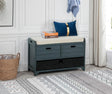 Delport 32" Transitional Modern Wooden Storage Bench - front view