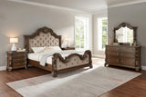 Belvedere 5-Piece Traditional Classical Bedroom Furniture Set, California King, 86" Platform Bed… - front view