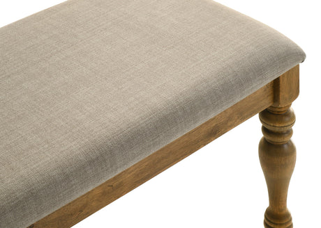 Huntington 47" Transitional Rectangle Dining Bench - detail view