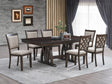 Vega Deep Dark Wood 7-Piece Dining Set — collection view; check selected pieces
