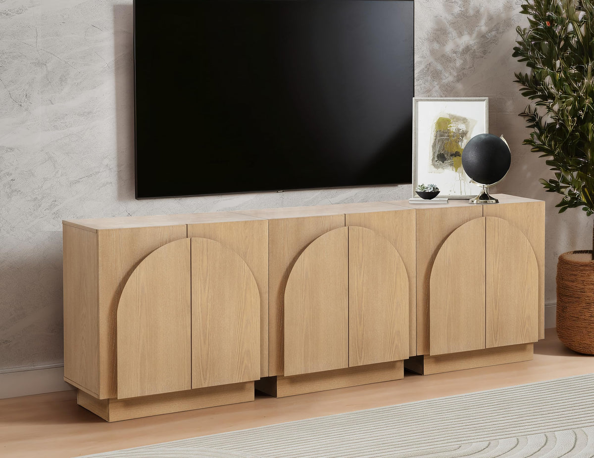 Questa 2-Door Cabinet in Light Oak