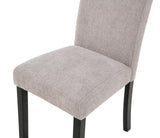 Yvonne Transitional Upholstered Fabric Parson Dining Chairs - angle view