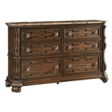 Belvedere 5-Piece Traditional Classical Bedroom Furniture Set, California King, 86" Platform Bed… - detail view