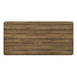 Cadewood 67" Mid-Century Modern Rectangle Dining Table - back view
