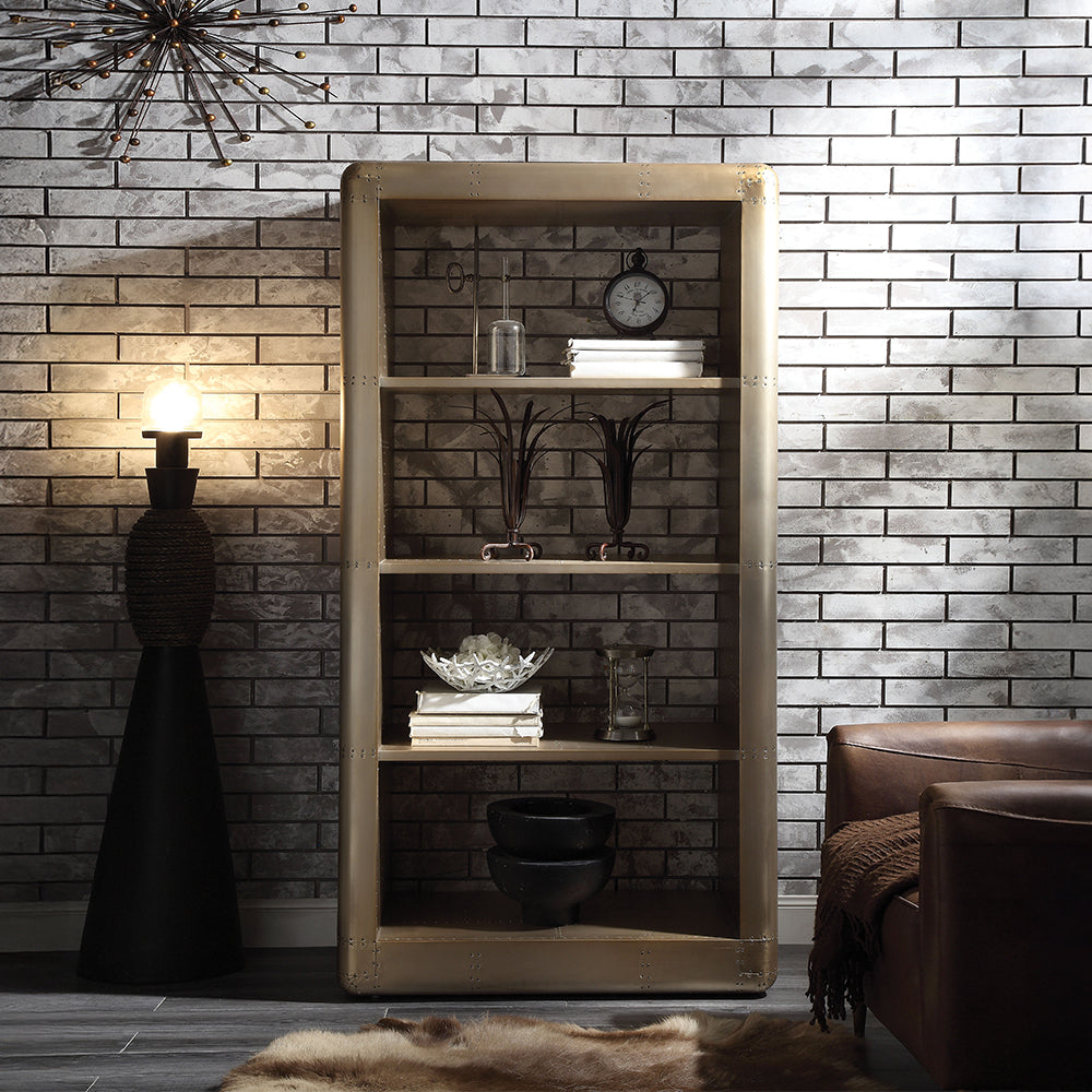 Jennavieve Patchwork Aluminum Bookcase