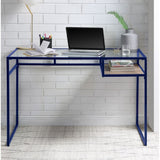 Yasin Glass Top Writing Desk