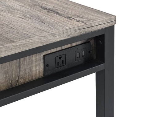 Disho Writing Desk with USB & Outlet