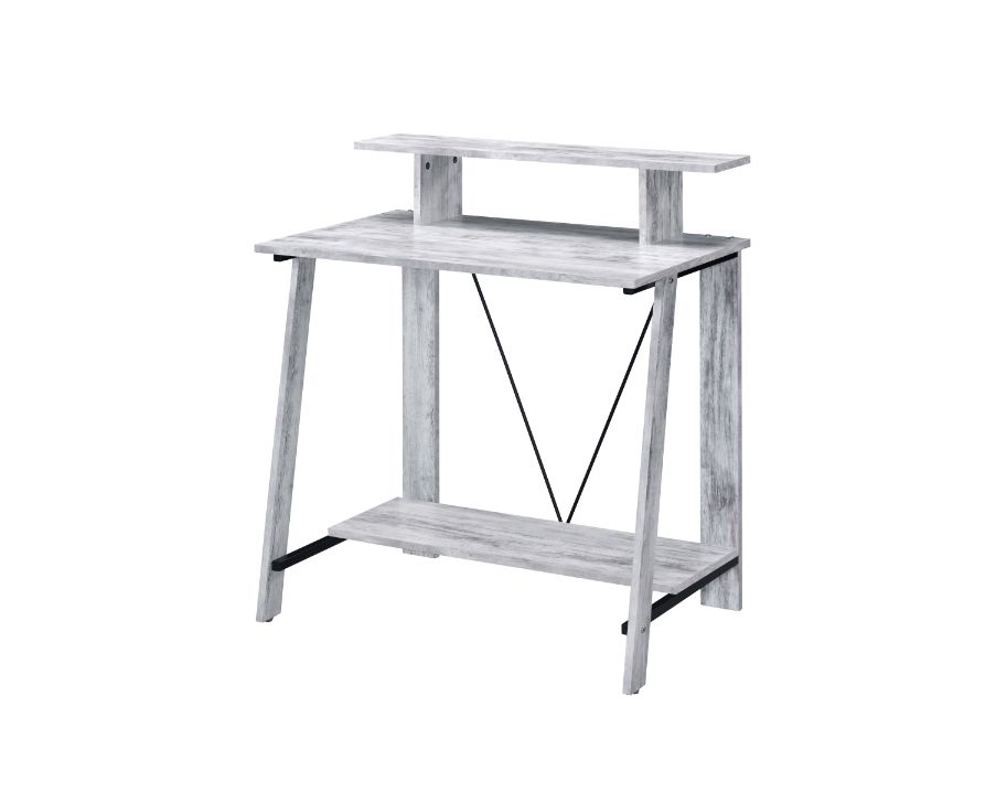 Nypho Industrial Writing Desk & Bookshelf
