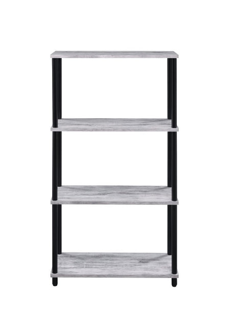 Nypho Industrial Writing Desk & Bookshelf