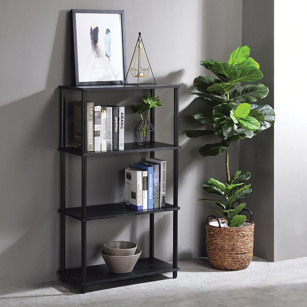 Nypho Industrial Writing Desk & Bookshelf