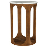 Berkeley 16" Round Marble Top Side Table