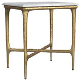Baldwin Rectangular Marble Top Side Table