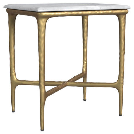 Baldwin Rectangular Marble Top Side Table
