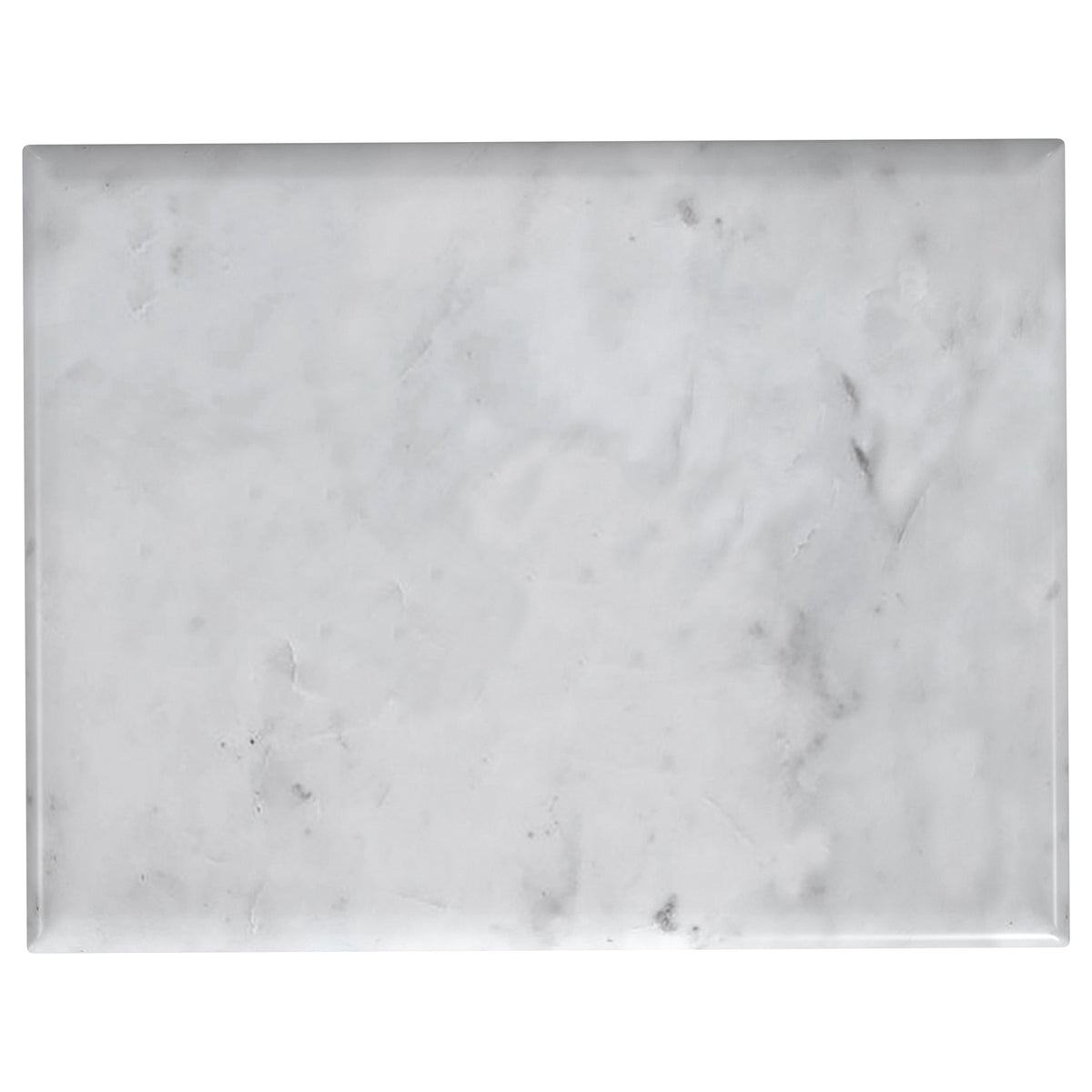 Baldwin Rectangular Marble Top Side Table - White Marble on Hand-Hammered Gold Frame – view 6