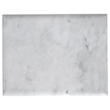 Baldwin Rectangular Marble Top Side Table - White Marble on Hand-Hammered Gold Frame – view 6