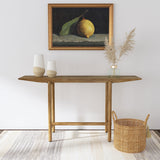 Darius 57" Solid Mango Wood Console Table - Minimalist Entryway Table in Natural – view 1