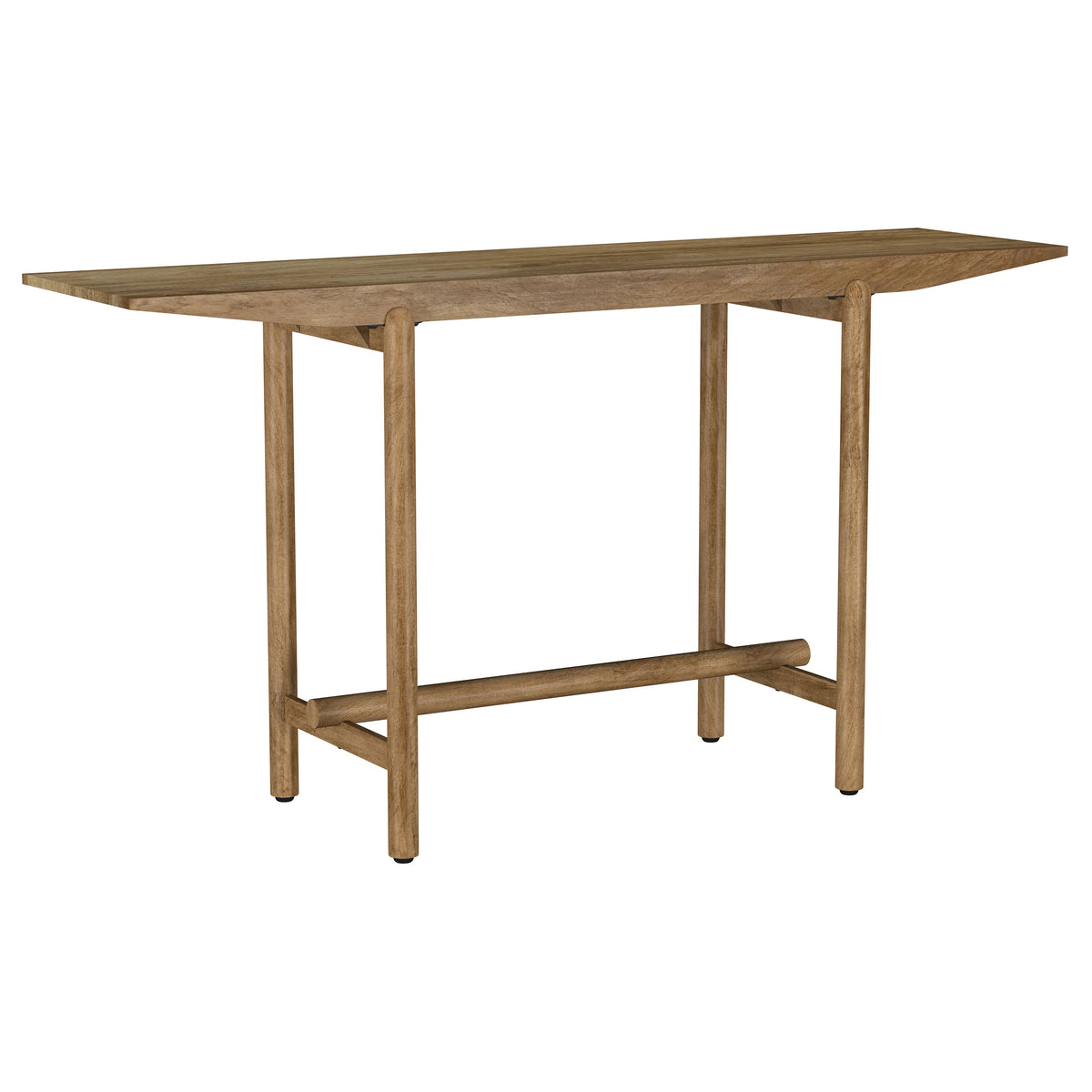 Darius 57" Solid Mango Wood Console Table - Minimalist Entryway Table in Natural – view 6